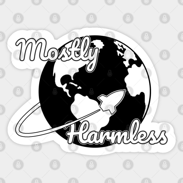Mostly Harmless, hitchhikers guide to the galaxy Sticker by yinon-h